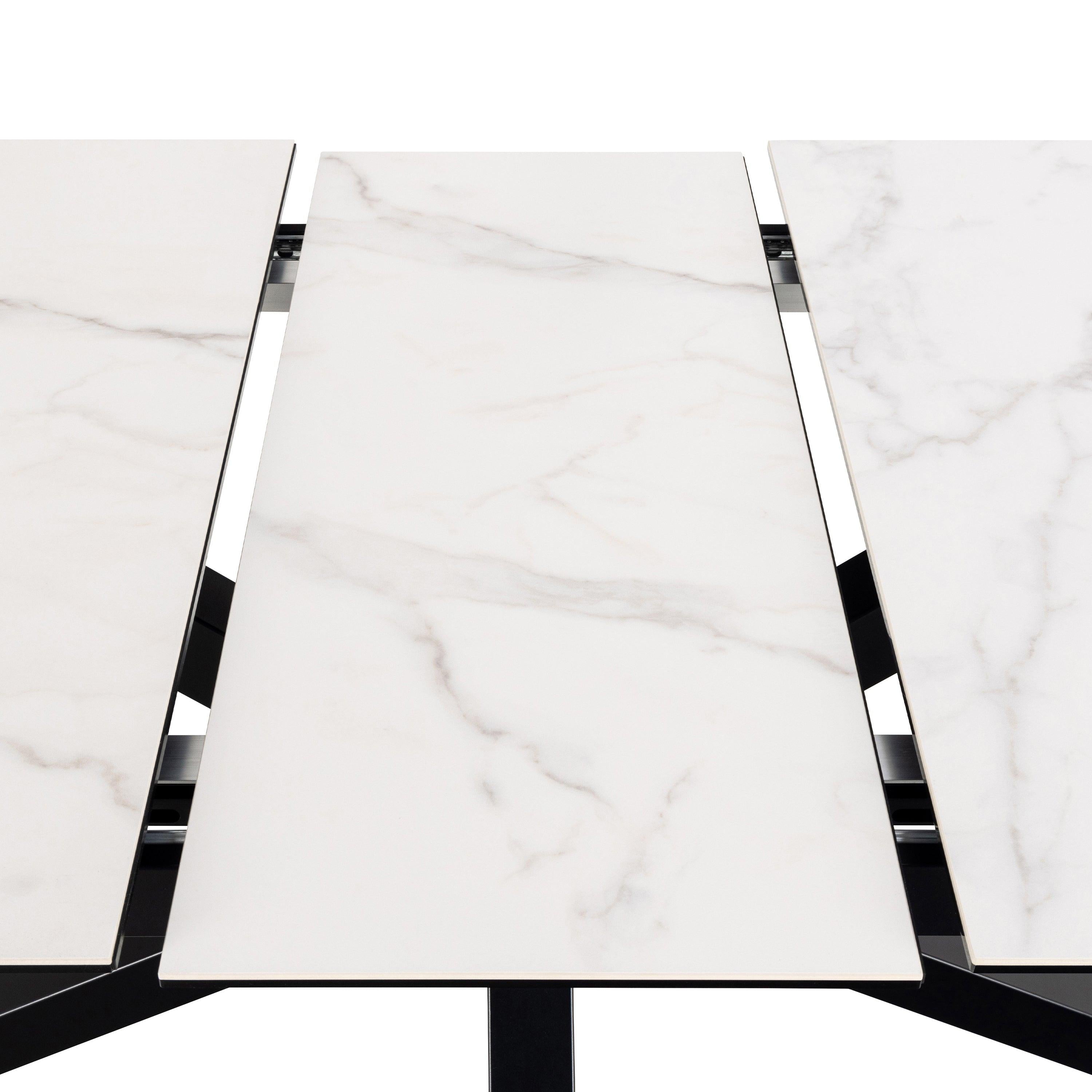 Heaven Extendable Dining Table with Ceramic White Top 200cm - image 11