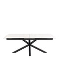 Heaven Extendable Dining Table with Ceramic White Top 200cm - image 2