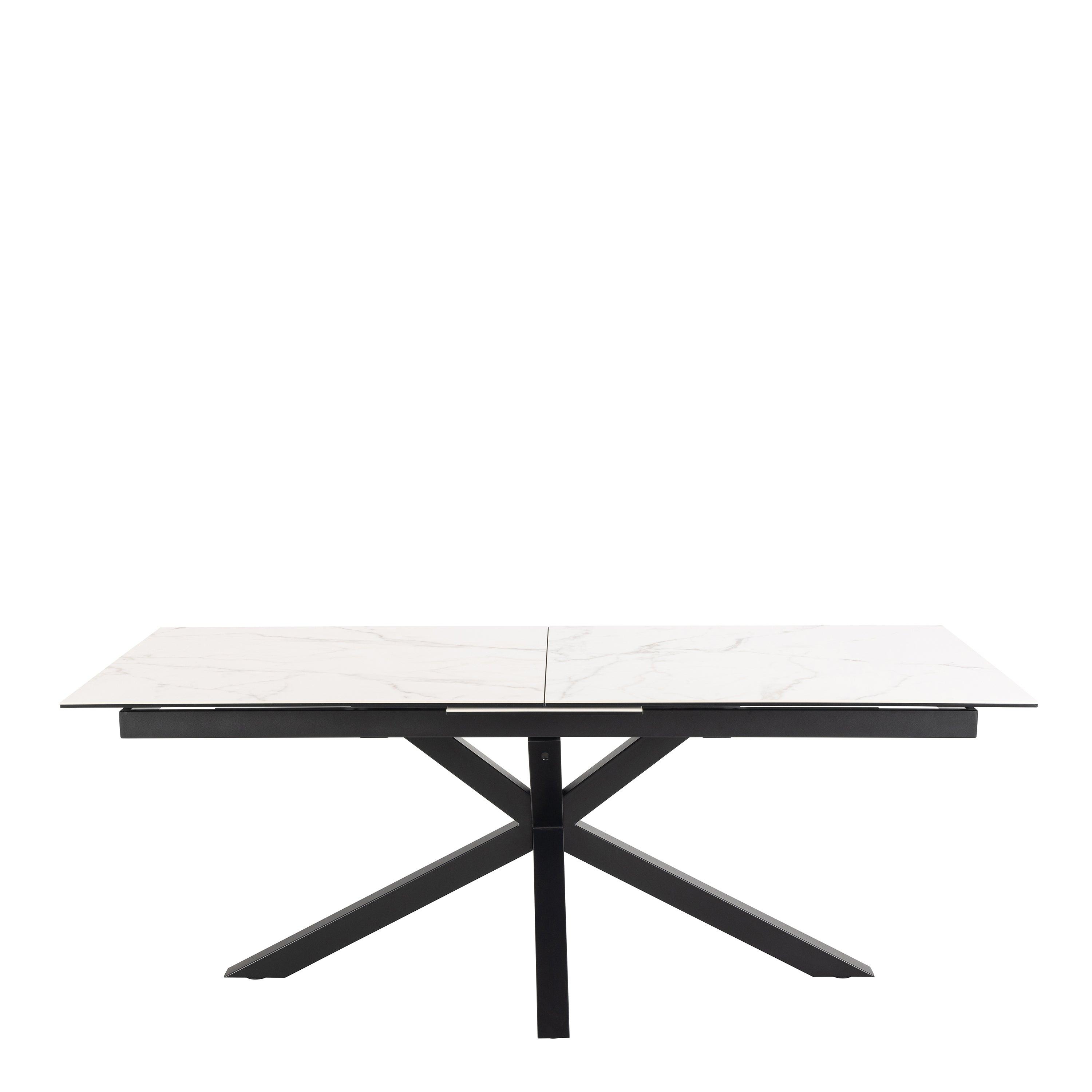 Heaven Extendable Dining Table with Ceramic White Top 200cm - image 2