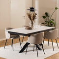 Heaven Extendable Dining Table with Ceramic White Top 200cm - image 5