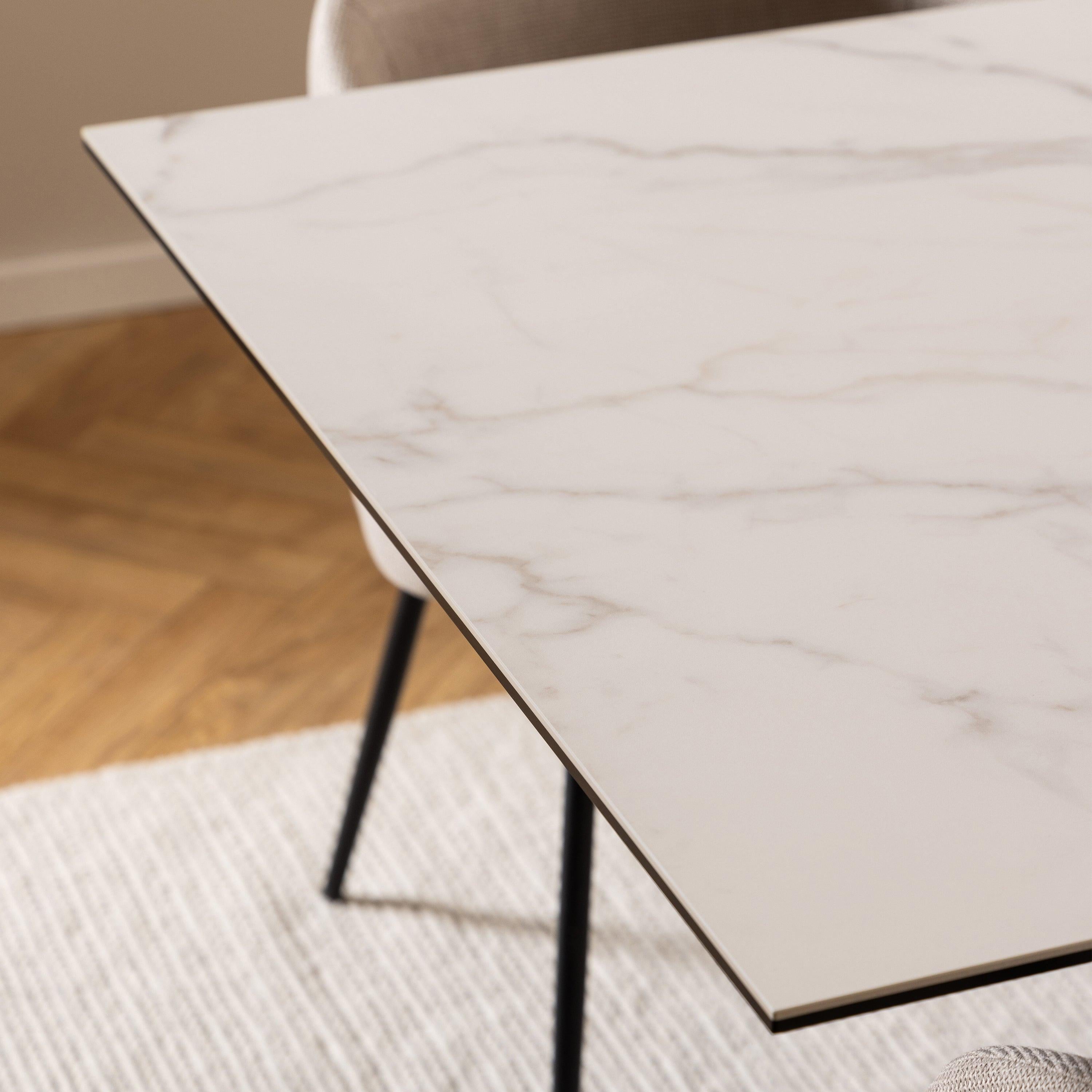 Heaven Extendable Dining Table with Ceramic White Top 200cm - image 7