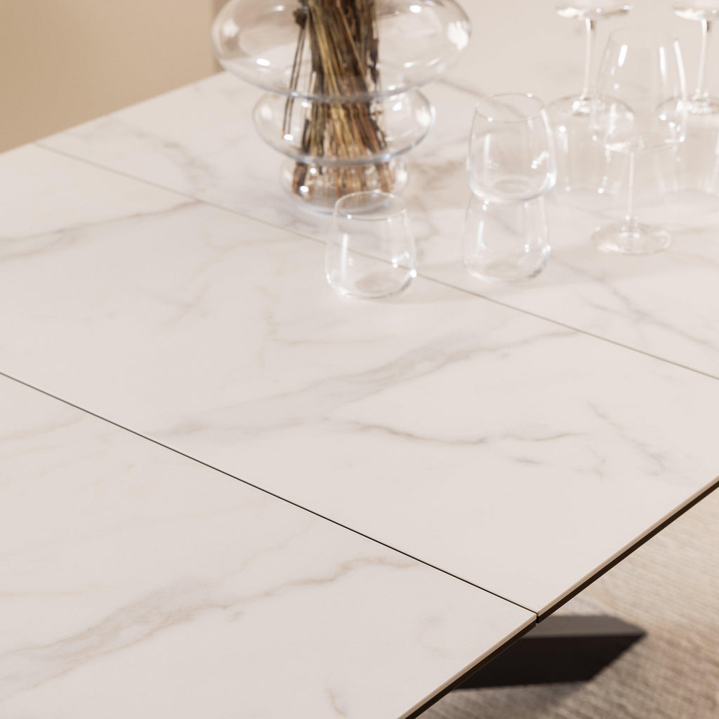 Heaven Extendable Dining Table with Ceramic White Top 200cm - image 8