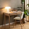 Batilda Dining Chairs with Cream Fabric and Oak Set of 2 - image 4