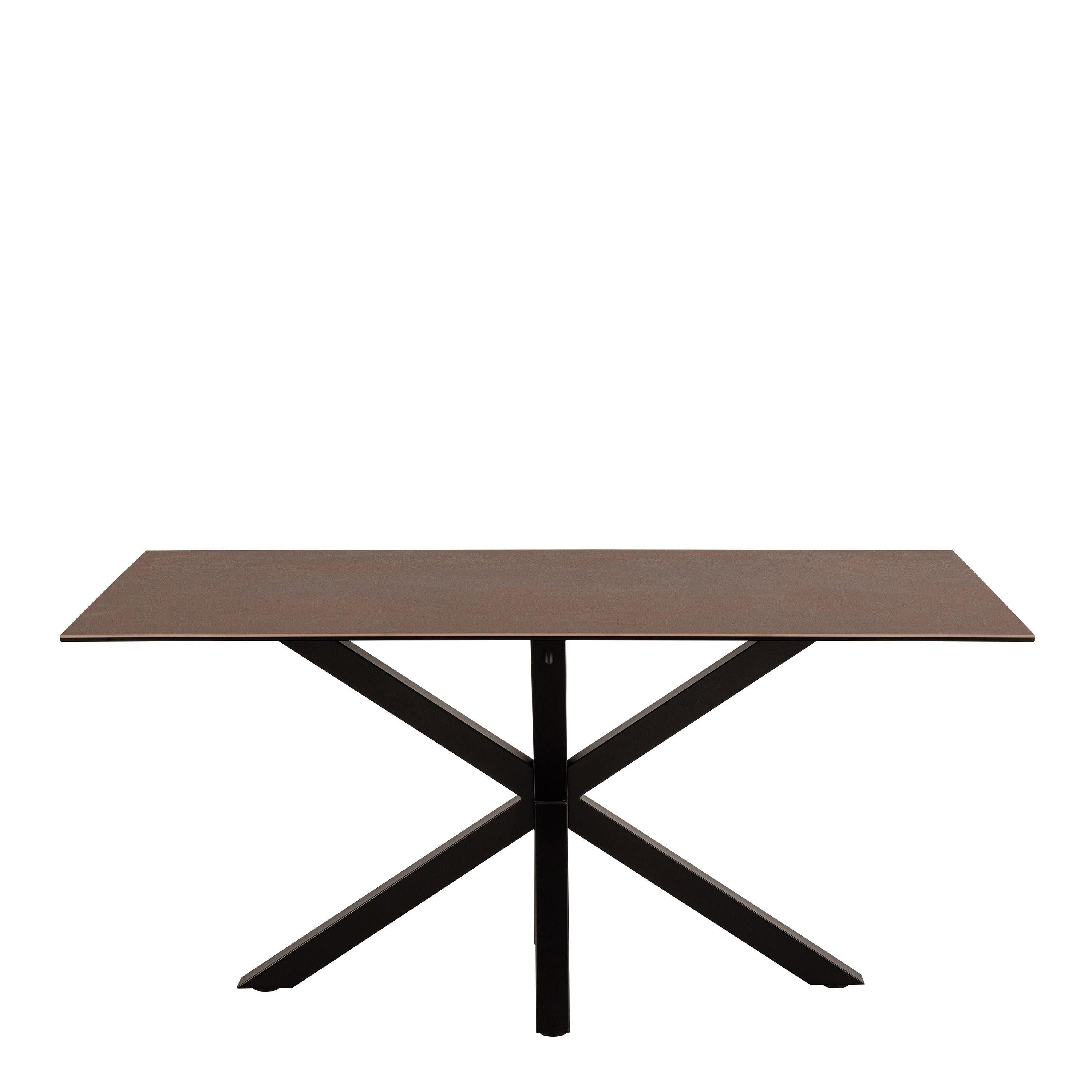 Heaven Dining Table in Ceramic Rusty Brown 160x90cm - image 2