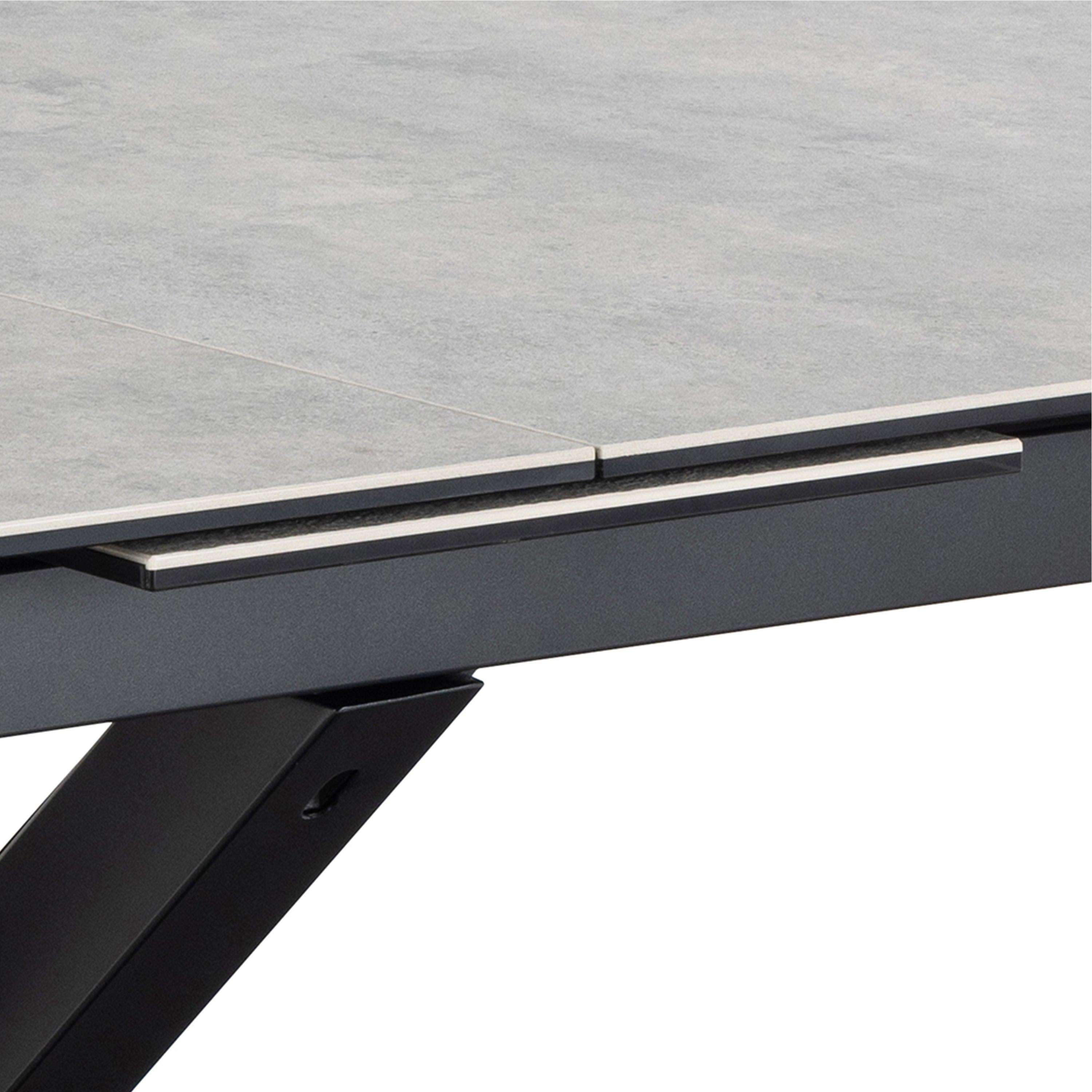 Heaven Extendable Dining Table with Ceramic Grey Top 168cm - image 10