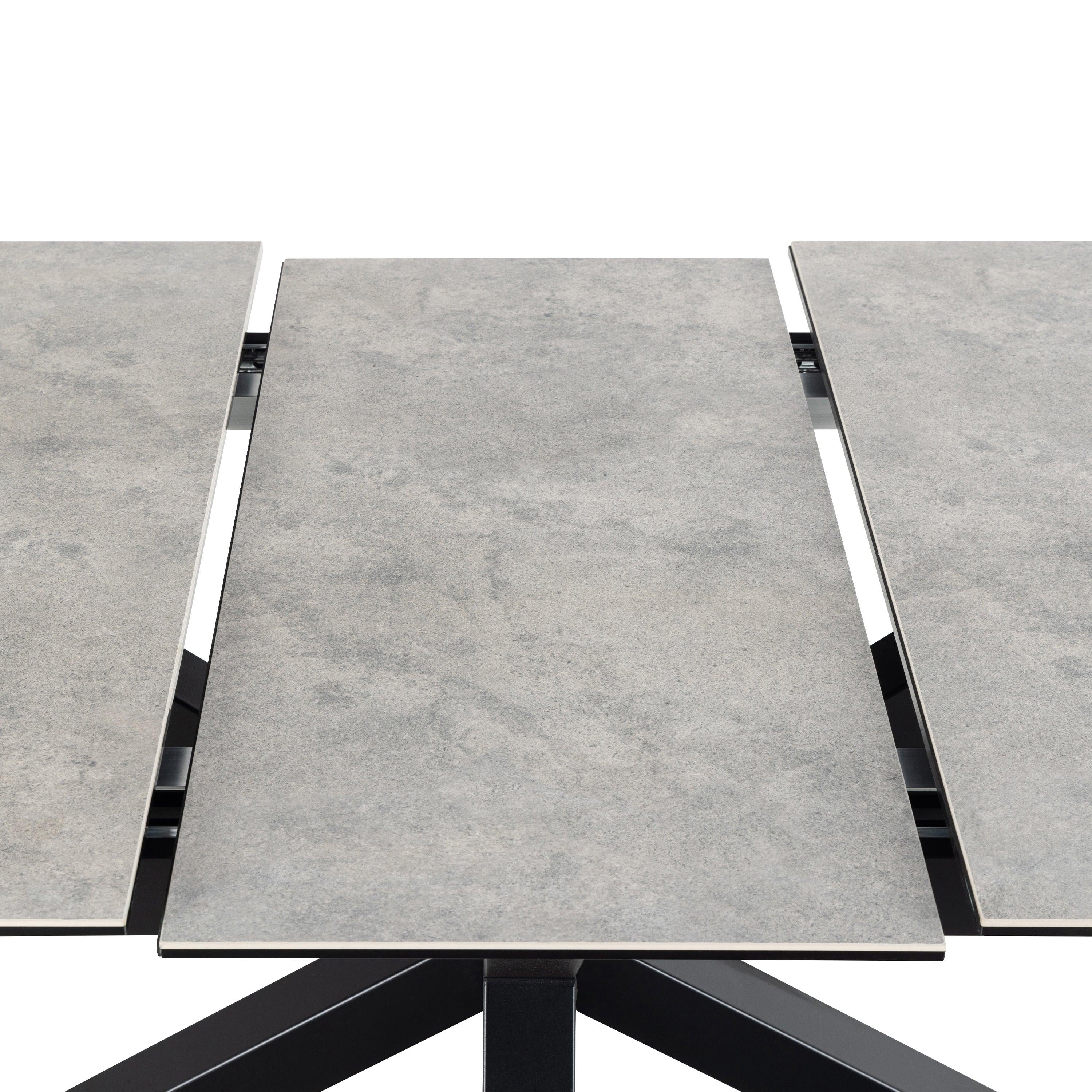Heaven Extendable Dining Table with Ceramic Grey Top 168cm - image 11