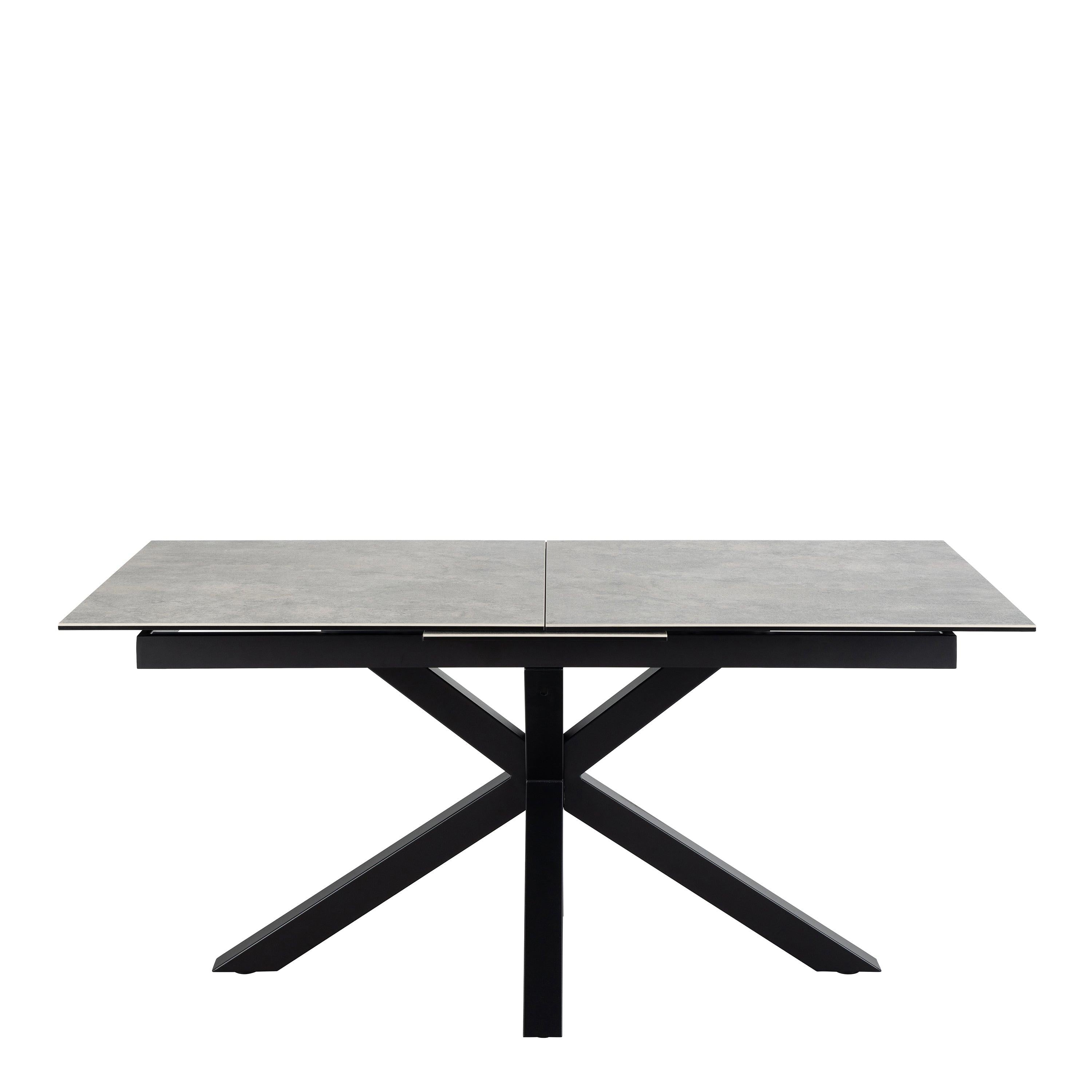 Heaven Extendable Dining Table with Ceramic Grey Top 168cm - image 2