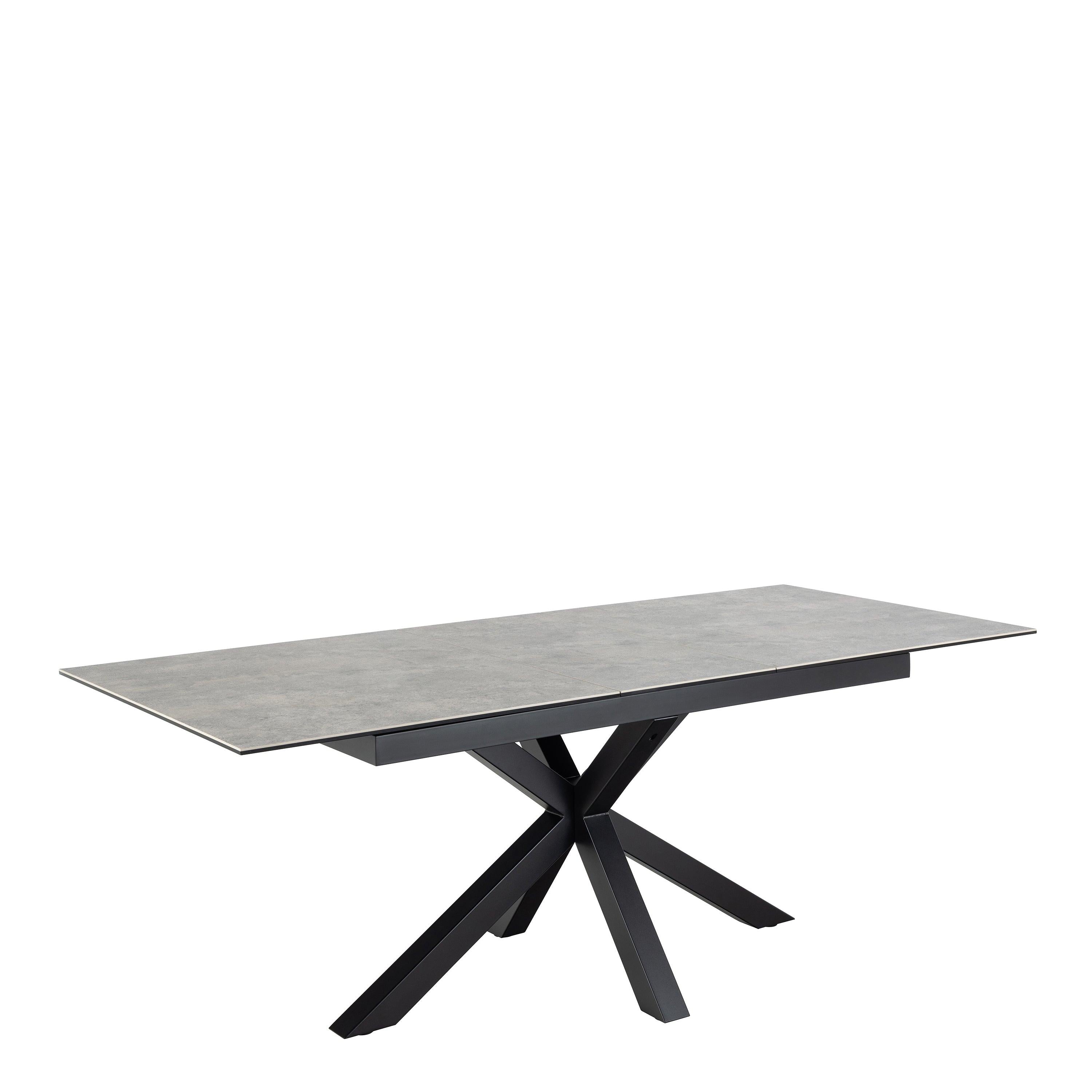 Heaven Extendable Dining Table with Ceramic Grey Top 168cm - image 3