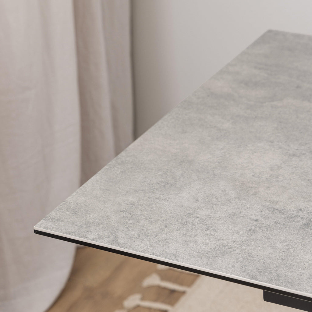 Heaven Extendable Dining Table with Ceramic Grey Top 168cm - image 7