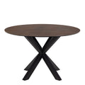 Heaven Round Dining Table with Ceramic Rusty Brown Top - image 2