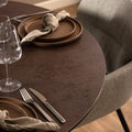 Heaven Round Dining Table with Ceramic Rusty Brown Top - image 5