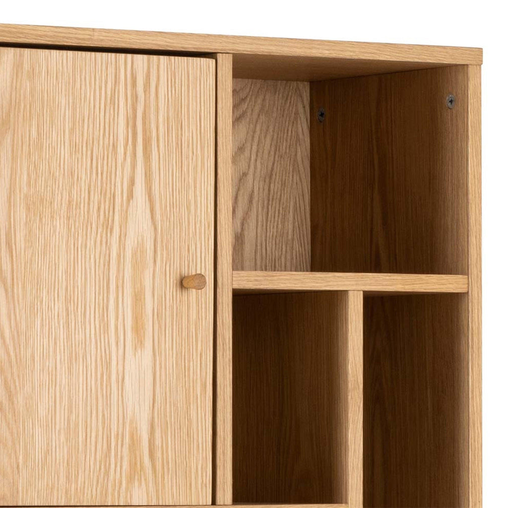 Rangoon 3 Door Bookcase in Oak - image 7