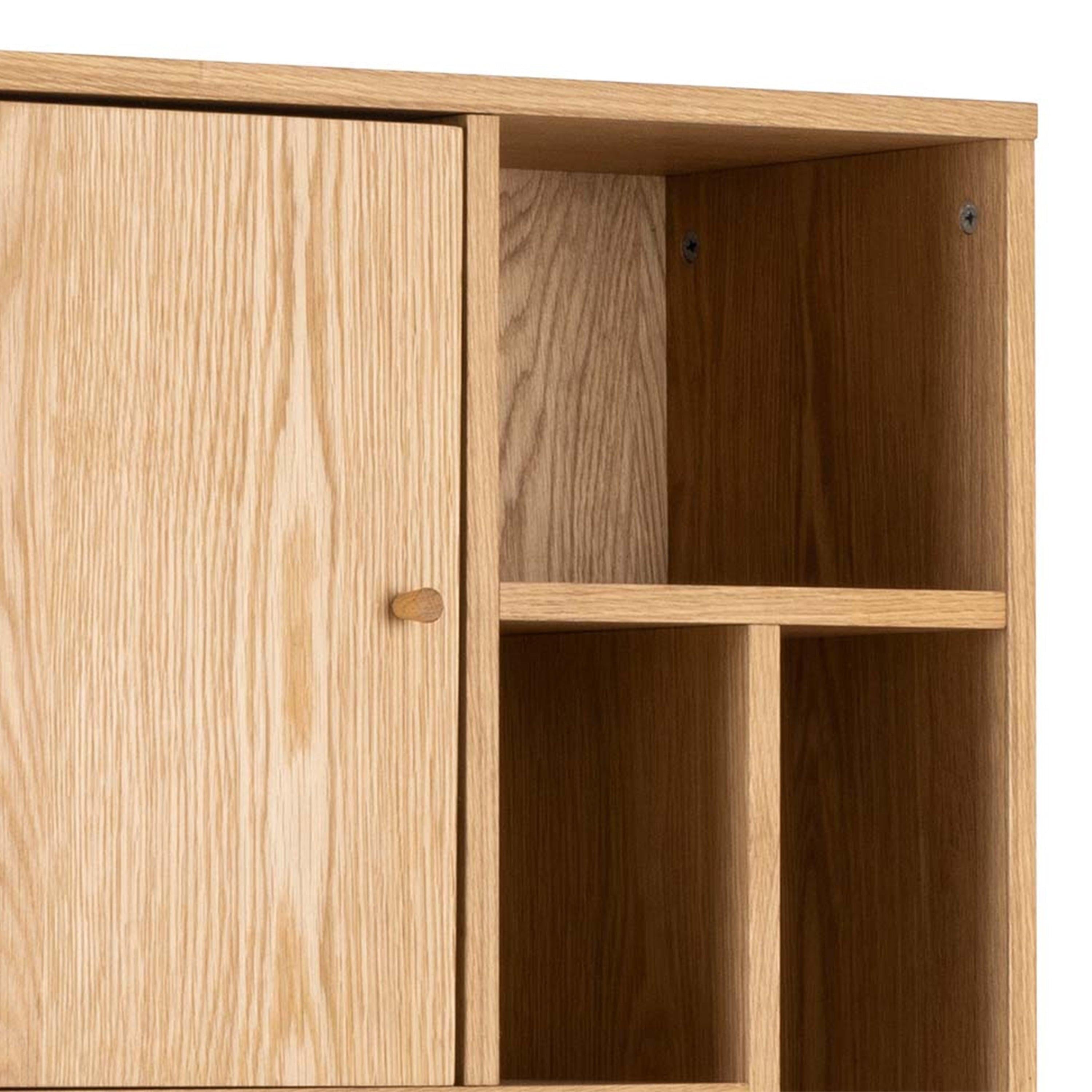 Rangoon 3 Door Bookcase in Oak - image 7