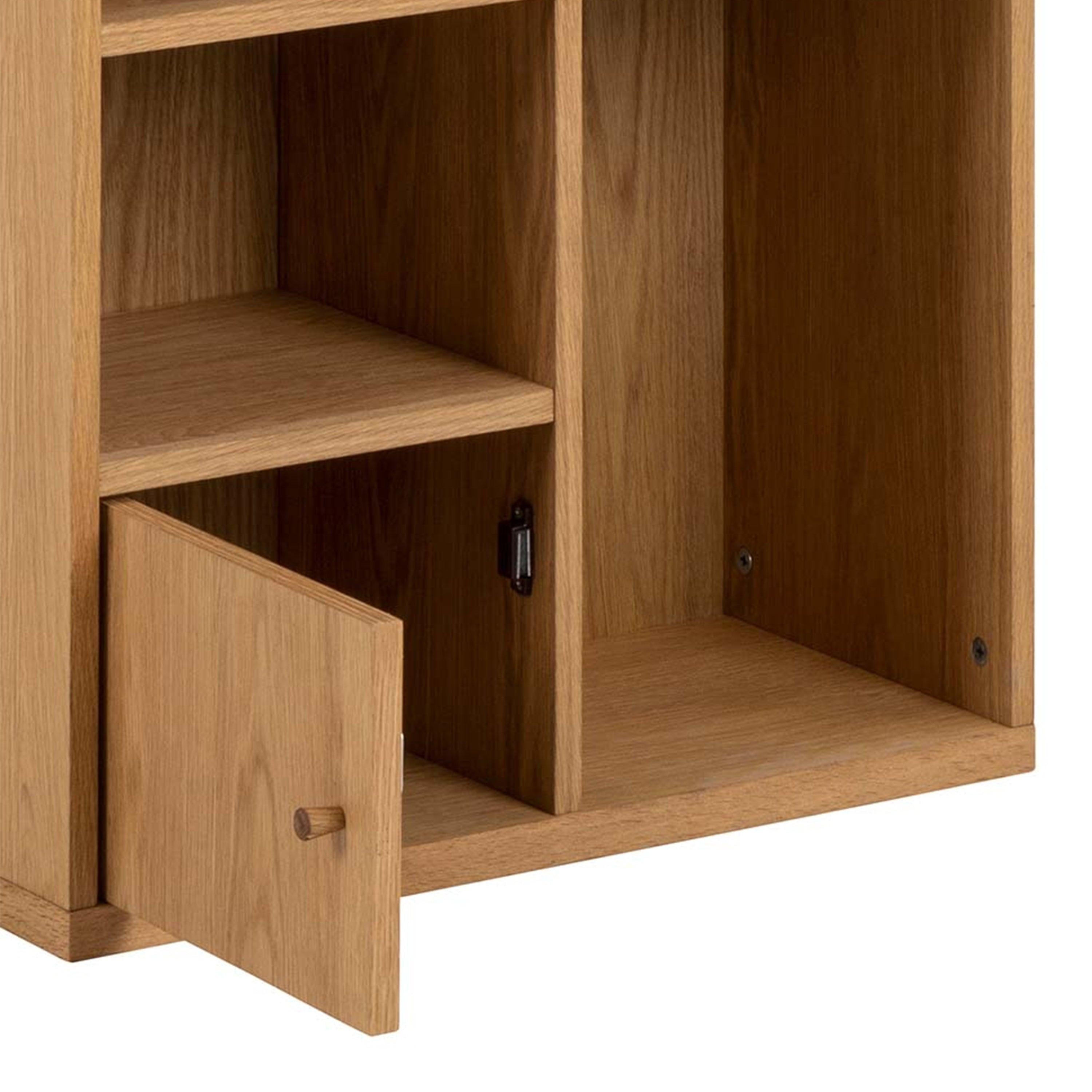 Rangoon 3 Door Bookcase in Oak - image 8