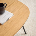 Caracas Square Coffee Table in Oak and Matt Black - image 4