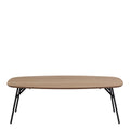 Caracas Rectangular Coffee Table in Oak and Matt Black - image 2
