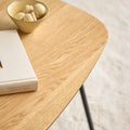 Caracas Rectangular Coffee Table in Oak and Matt Black - image 4