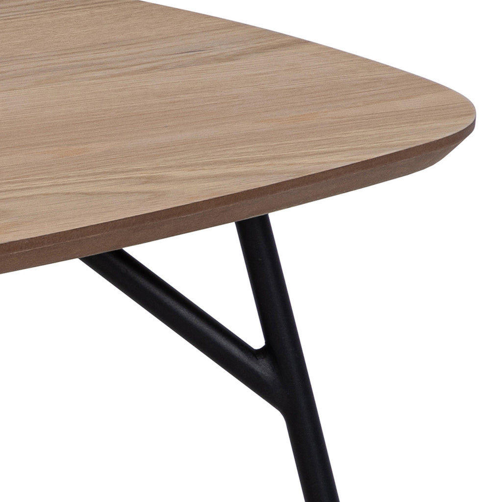 Caracas Rectangular Coffee Table in Oak and Matt Black - image 6