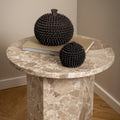 Naxos Side Table in Brown Marble - image 4