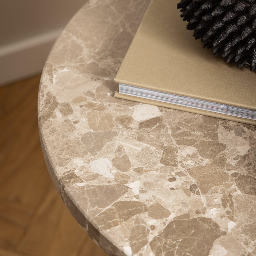 Naxos Side Table in Brown Marble - image 5