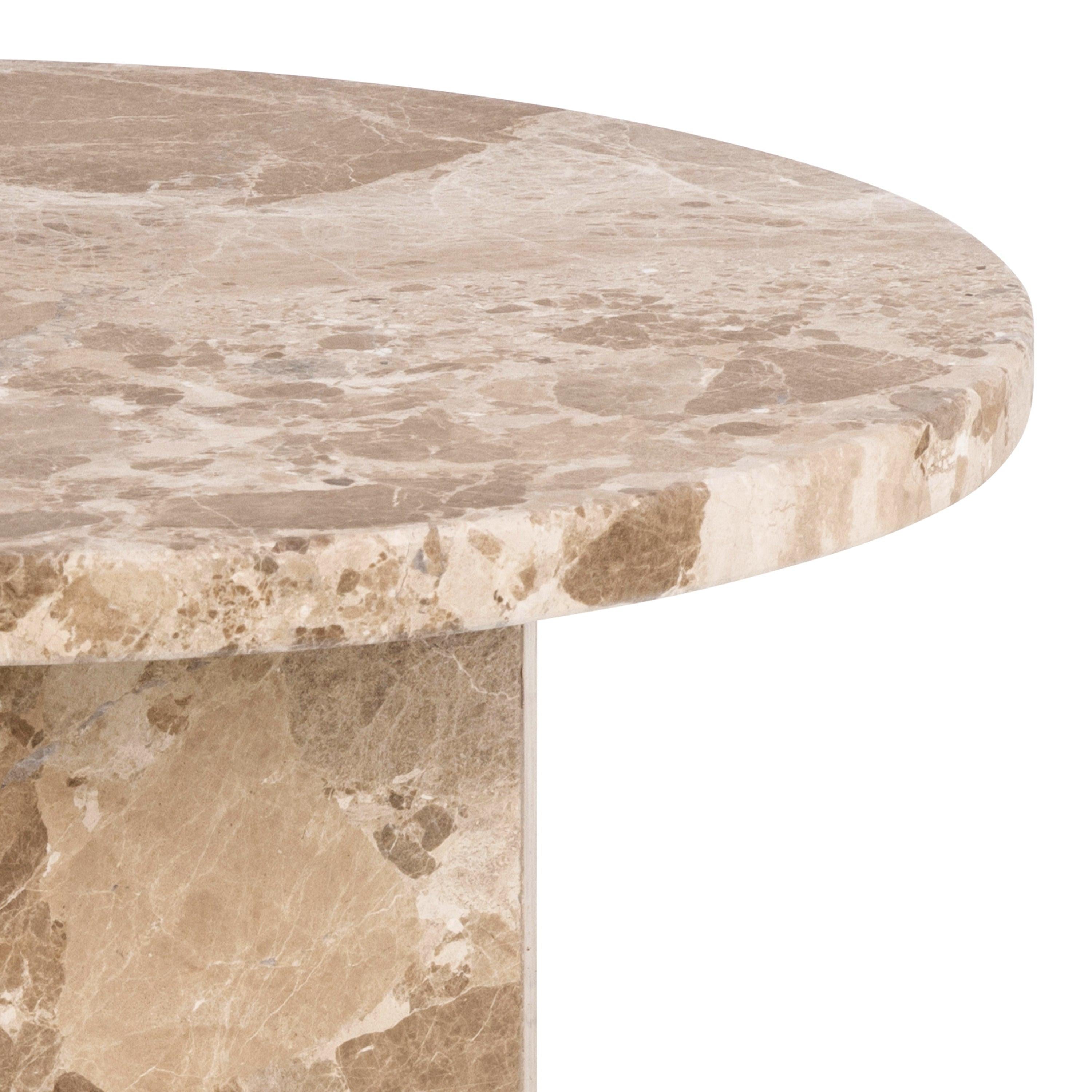 Naxos Side Table in Brown Marble - image 6