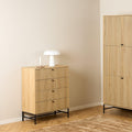 Albany Chest of 4 Drawers in Oak/Black Legs - image 5