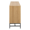 Albany Wide Chest of 6 Drawers in Oak/Black Legs - image 3