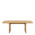 Christo Dining Table in Oak 220x105cm including 6 Lima Dining Chairs with Armrest in Black - image 3