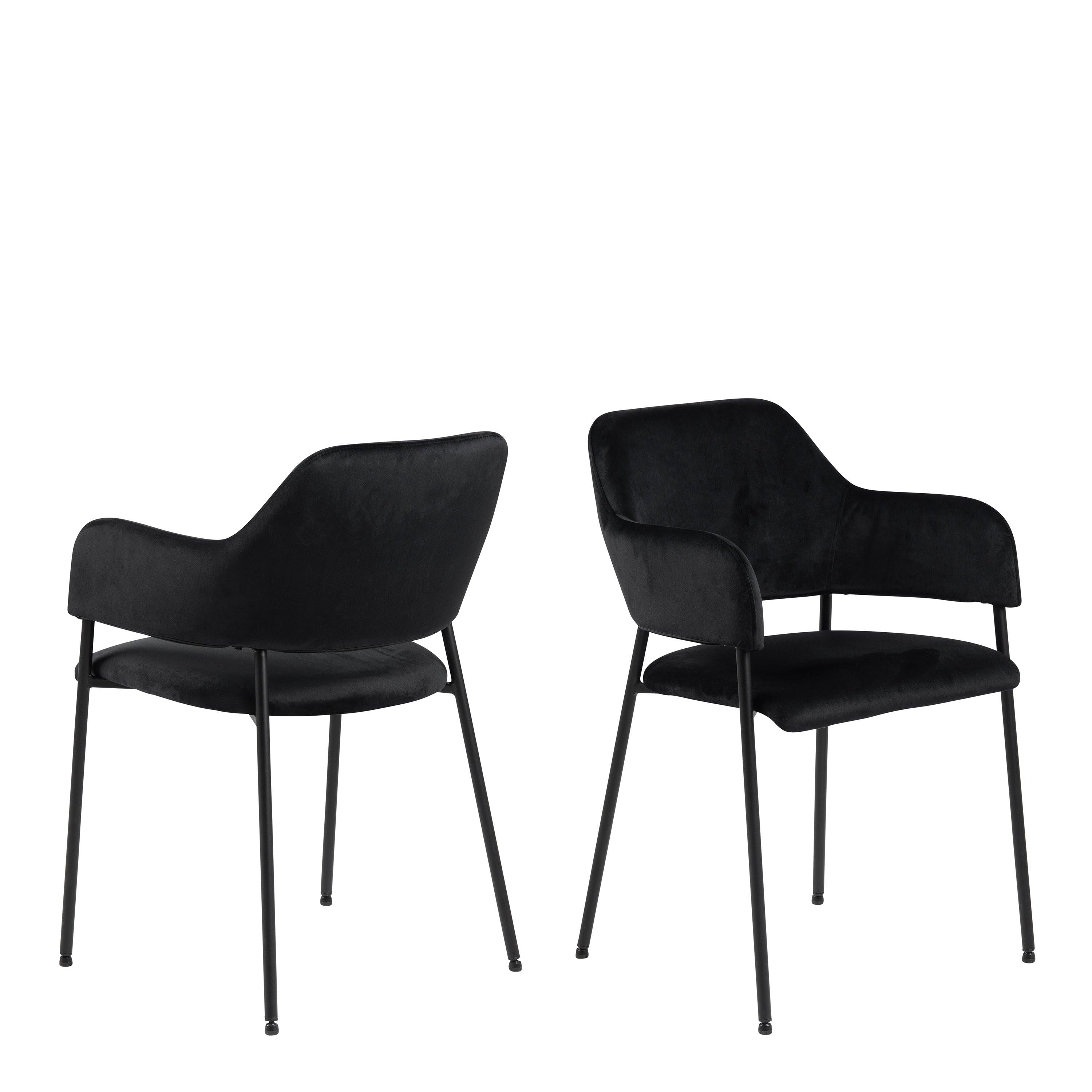Christo Dining Table in Oak 220x105cm including 6 Lima Dining Chairs with Armrest in Black - image 8