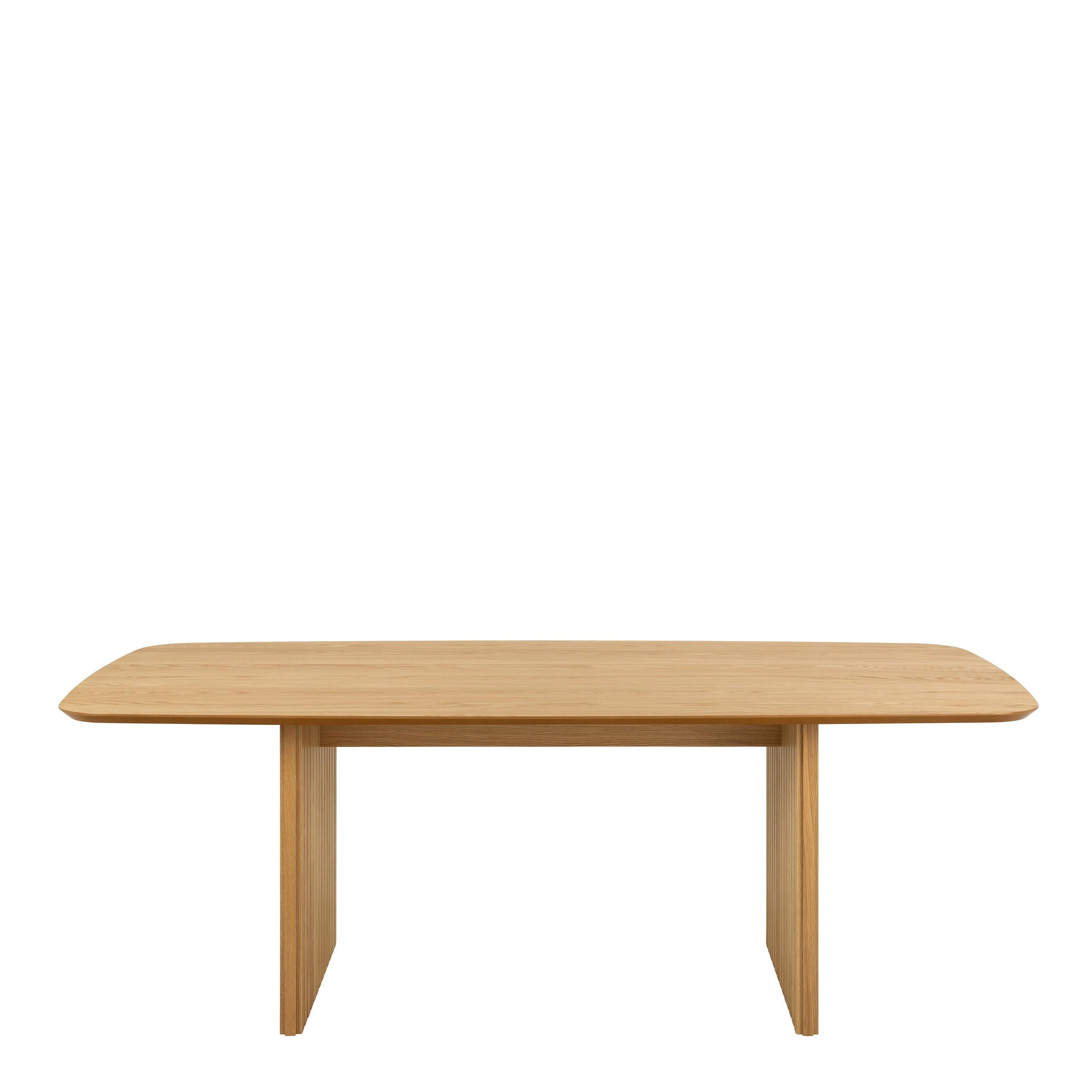 Christo Dining Table in Oak 220x105cm includes 6 Ida Dining Chairs in Black - image 3