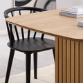 Christo Dining Table in Oak 220x105cm includes 6 Ida Dining Chairs in Black - image 4