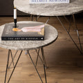 Prunus Round Side Table with Grey-Brown Marble Top - image 5