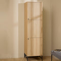 Albany Wardrobe 2 Doors in Oak/Black Legs - image 5