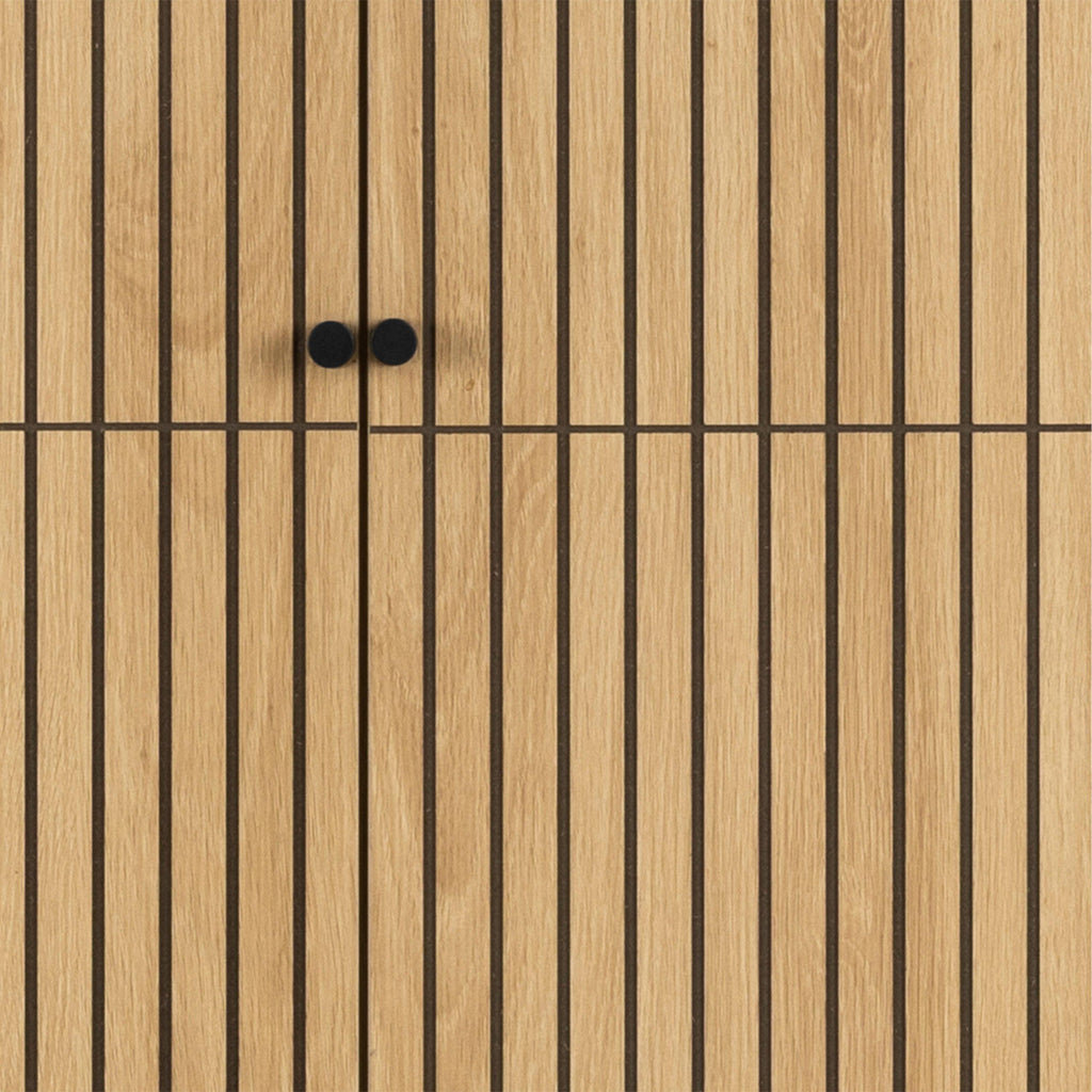 Albany Wardrobe 4 Doors in Black/Oak - image 10