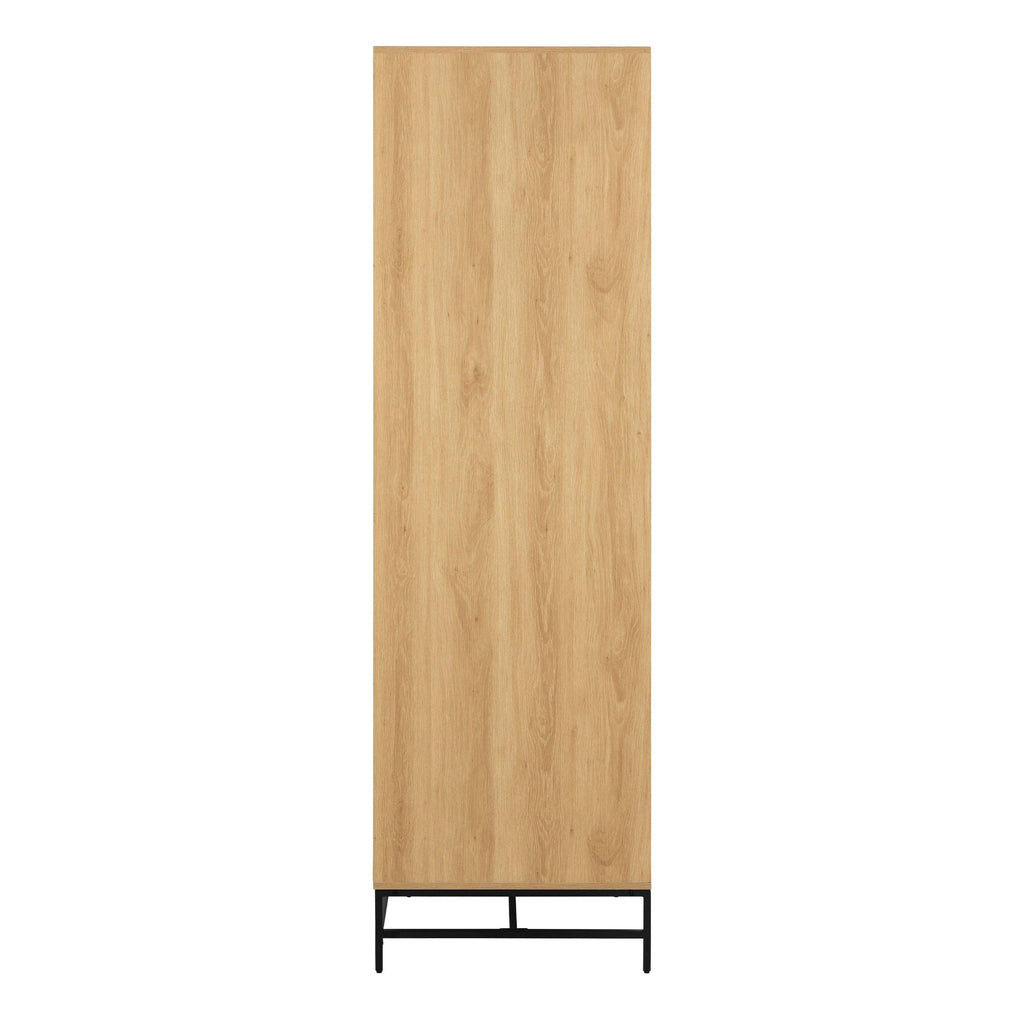 Albany Wardrobe 4 Doors in Black/Oak - image 3