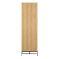 Albany Wardrobe 4 Doors in Black/Oak - image 3