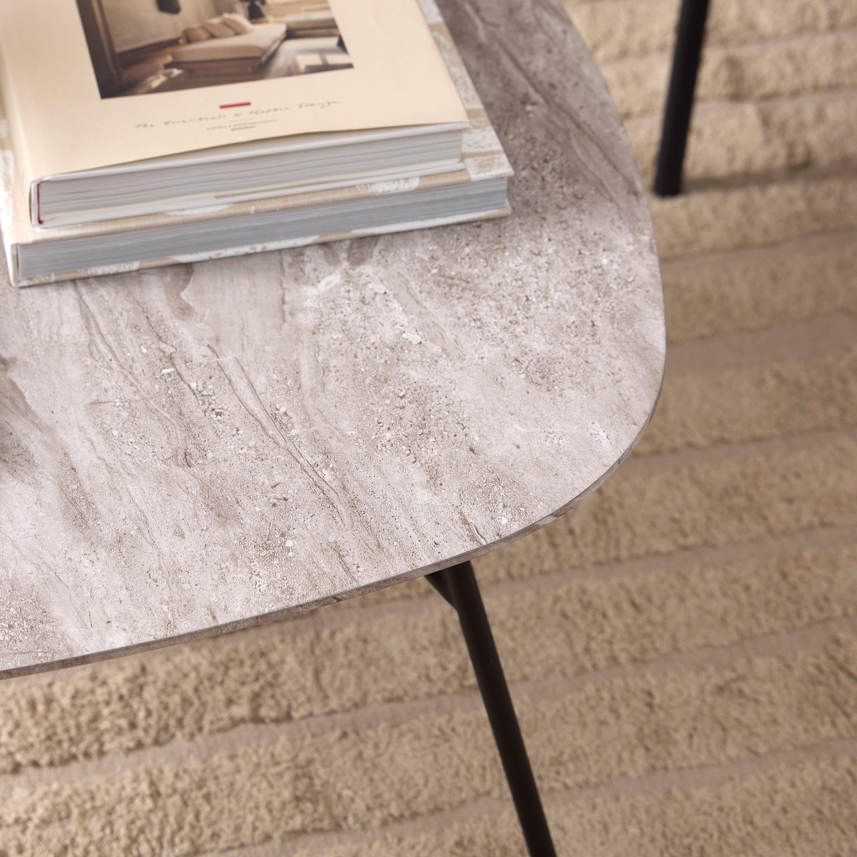 Caracas Coffee Table with Grey Marble Effect - image 4