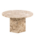 Naxos Round Coffee Table in Brown Marble - image 2