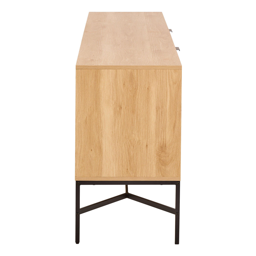 Jaipur Sideboard with 2 Doors and 2 Shelves in Oak - image 4