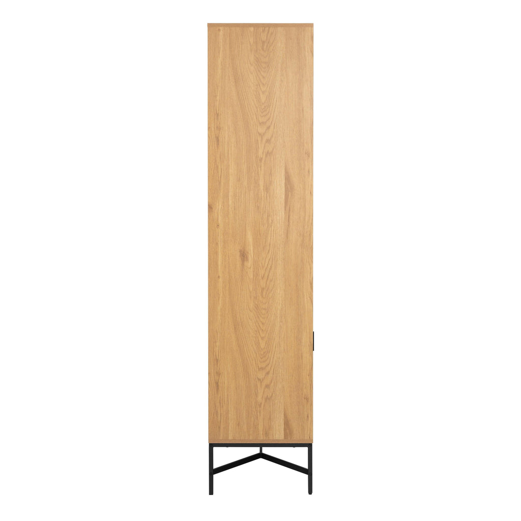 Jaipur Display Cabinet with 4 doors and 6 Shelves in Wild Oak - image 3