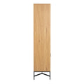 Jaipur Display Cabinet with 4 doors and 6 Shelves in Wild Oak - image 3
