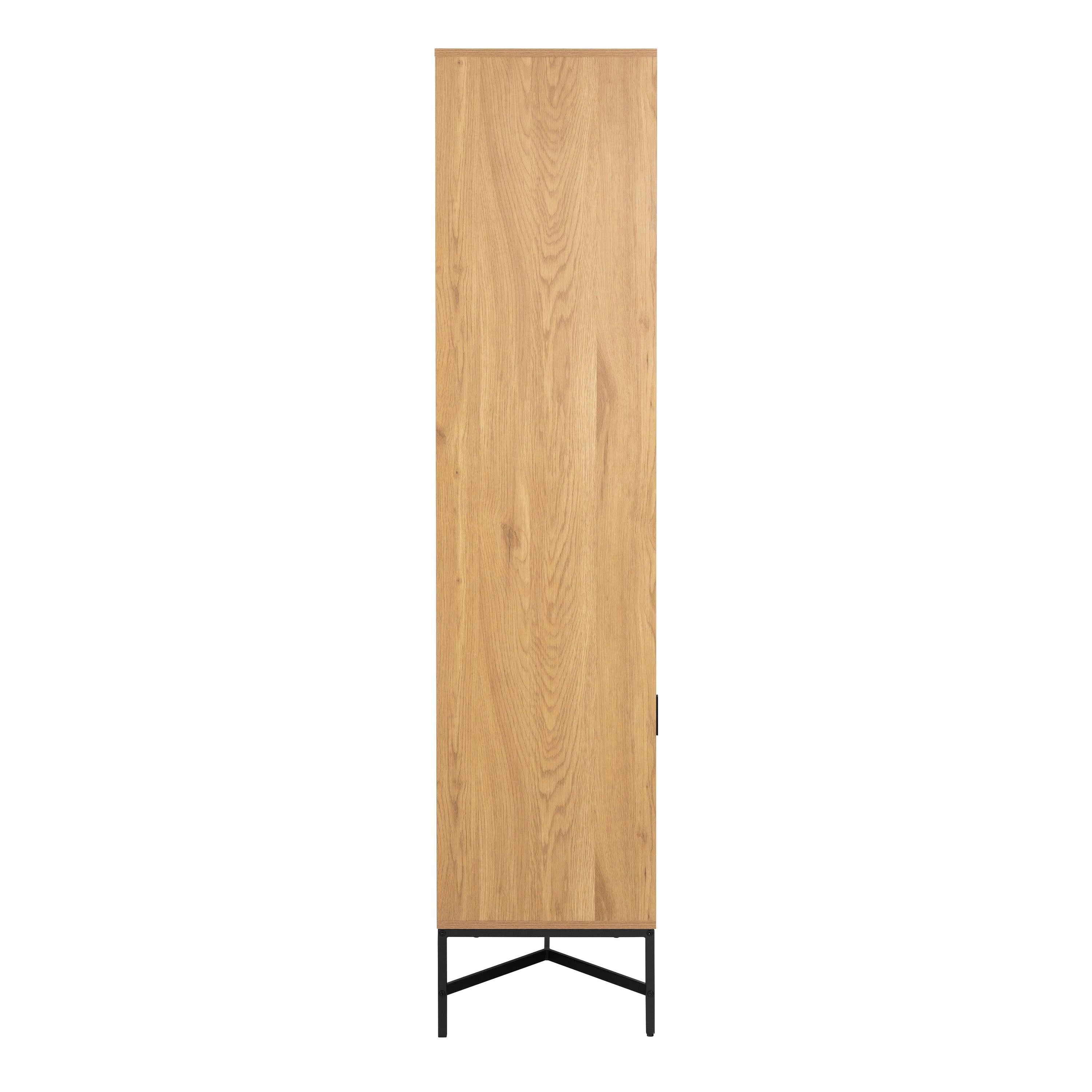 Jaipur Display Cabinet with 4 doors and 6 Shelves in Wild Oak - image 3