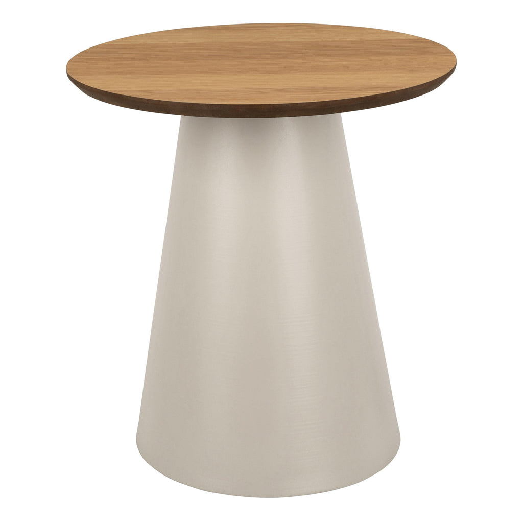 Soli Round Coffee Table in Oak/Grey 45x48cm - image 2