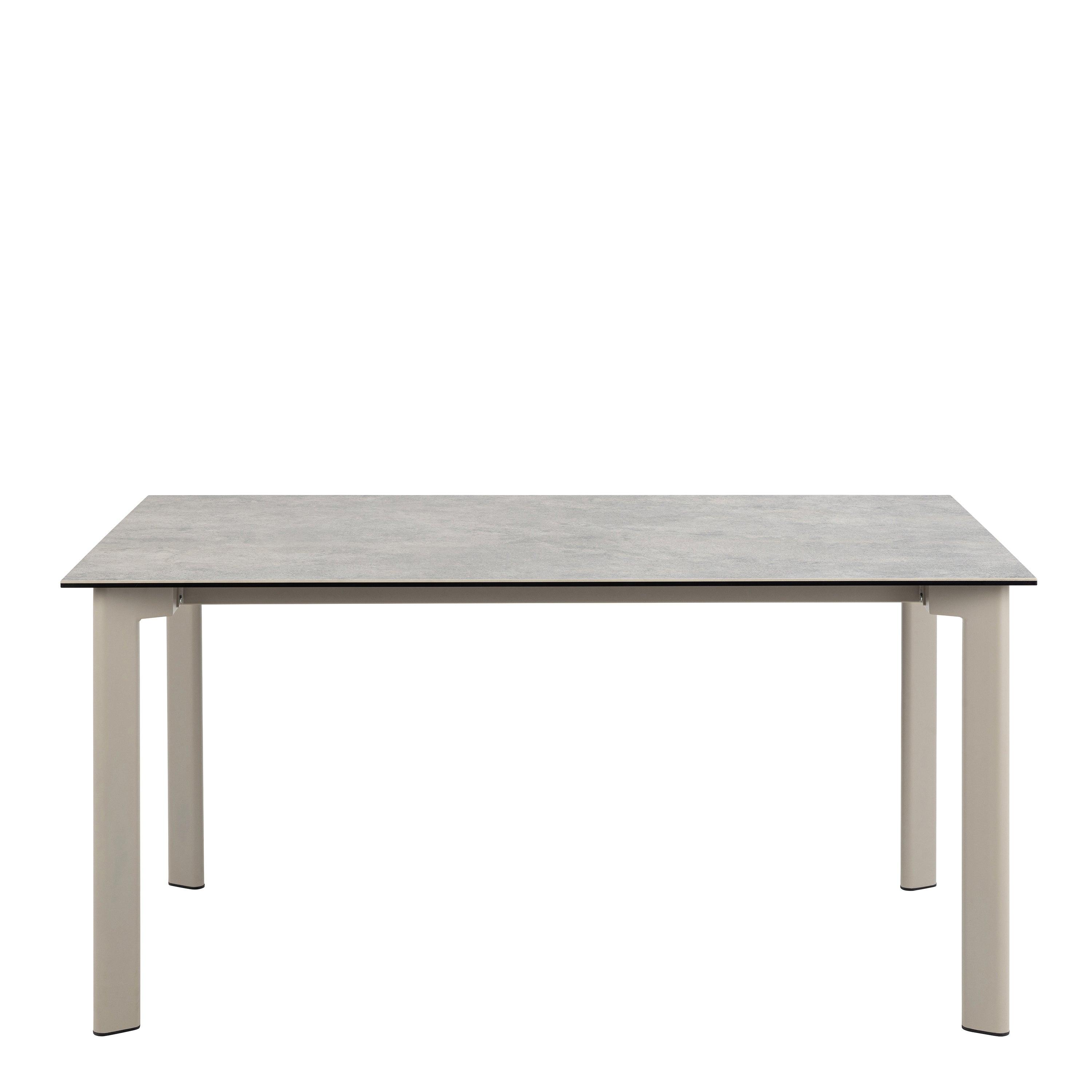 Palermo Ceramic Dining Table in Grey 160x90cm - image 2