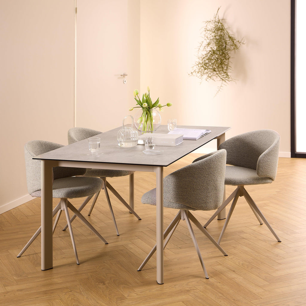 Palermo Ceramic Dining Table in Grey 160x90cm - image 3