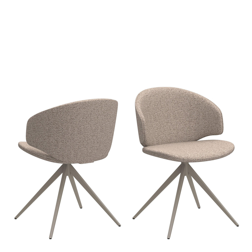 Palermo Ceramic Dining Table in Grey 160x90cm includes 4 Ella Swivel Beige Dining Chairs - image 10