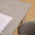 Palermo Ceramic Dining Table in Grey 160x90cm includes 4 Ella Swivel Beige Dining Chairs - image 5