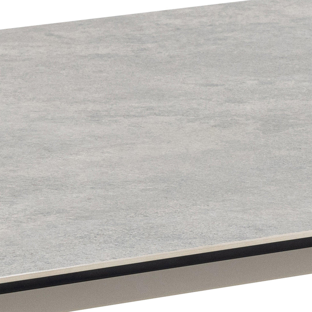Palermo Ceramic Dining Table in Grey 160x90cm includes 4 Ella Swivel Beige Dining Chairs - image 7