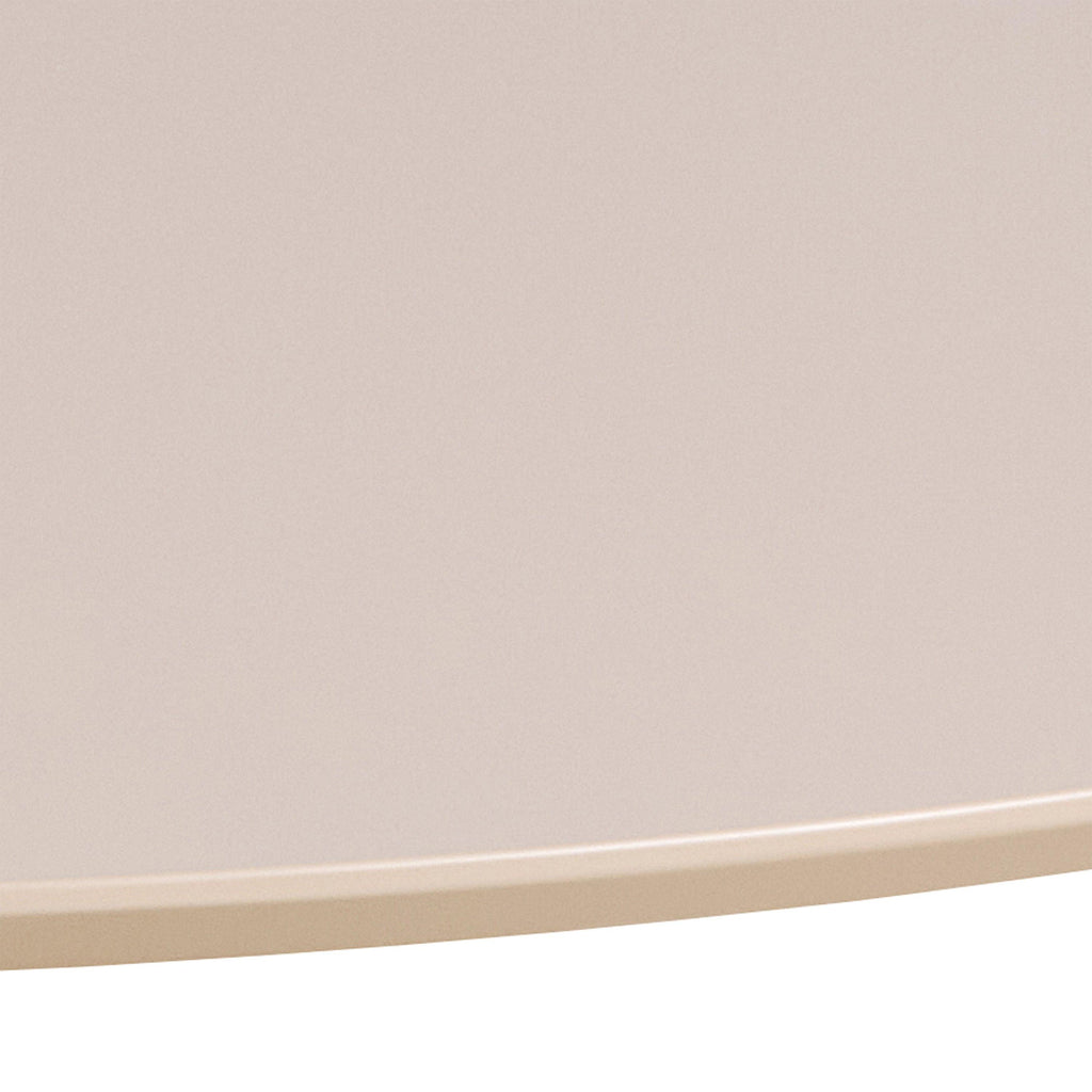 Ibiza Round Dining Table with Beige Top and Matt Beige Base 110x74cm - image 7