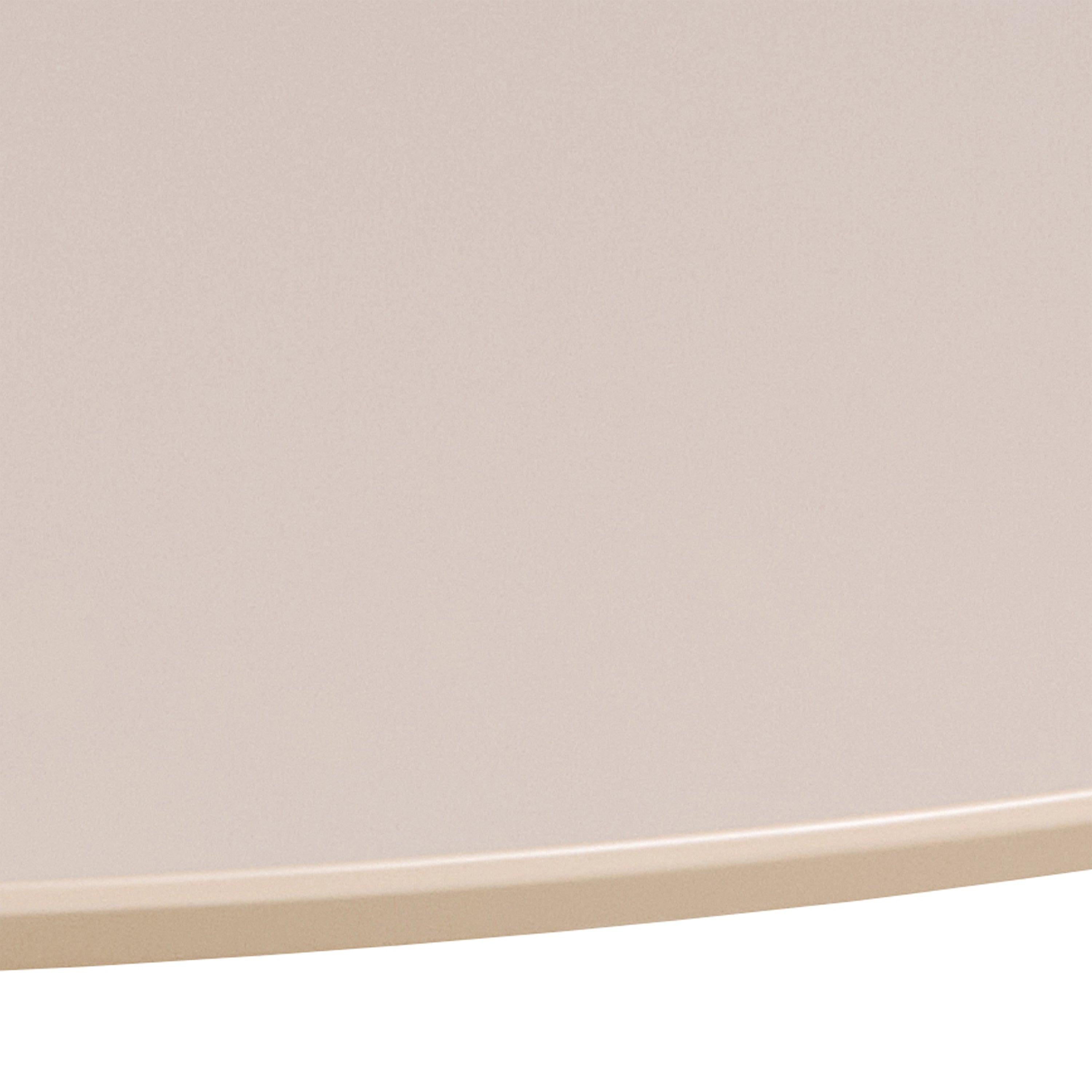 Ibiza Round Dining Table with Beige Top and Matt Beige Base 110x74cm - image 7